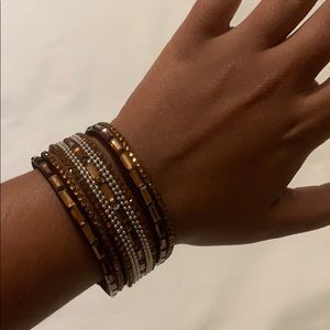 Brown Rhinestone Bracelet